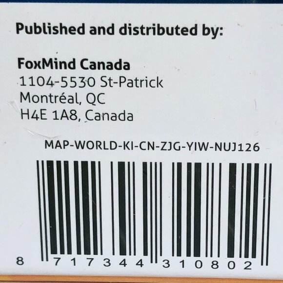 New Sealed FoxMind Games Map It Know your World (World Edition) For Age 10+ - Picture 13 of 13